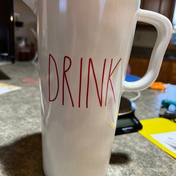 Rae Dunn DRINK pitche, Red letters - Picture 1 of 4
